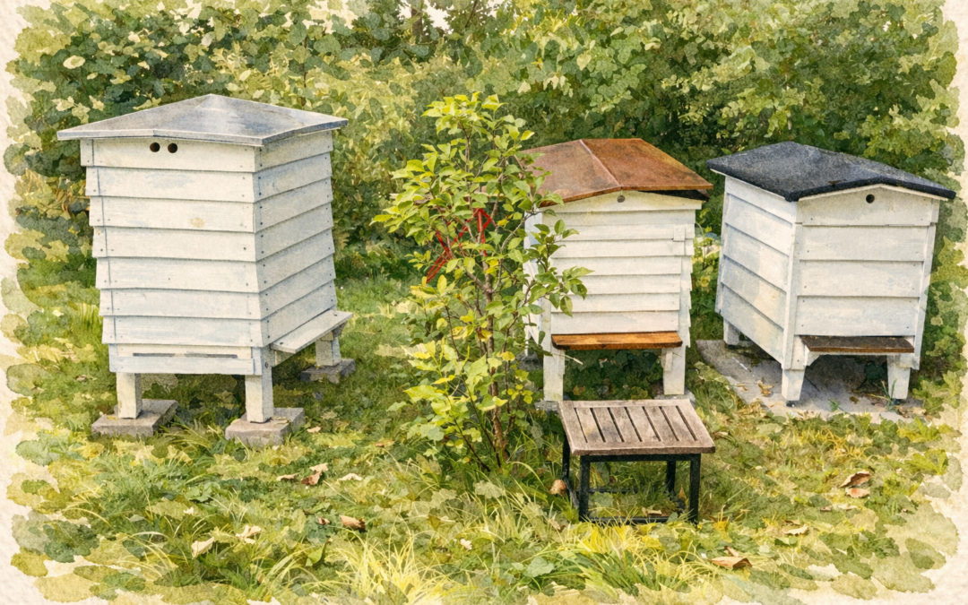 Vi flyt­ter en bifa­mi­lie fra et trugs­ta­de på 12/10-rammer til et trugs­ta­de på lavnormal